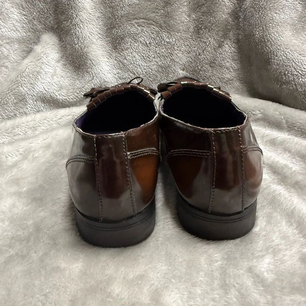 Hotter Women's Chocolate Brown Tassel Loafers - Picture 4 of 10